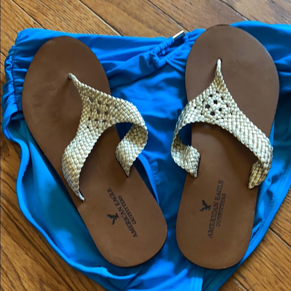 American Eagle soft silver Sandal’s